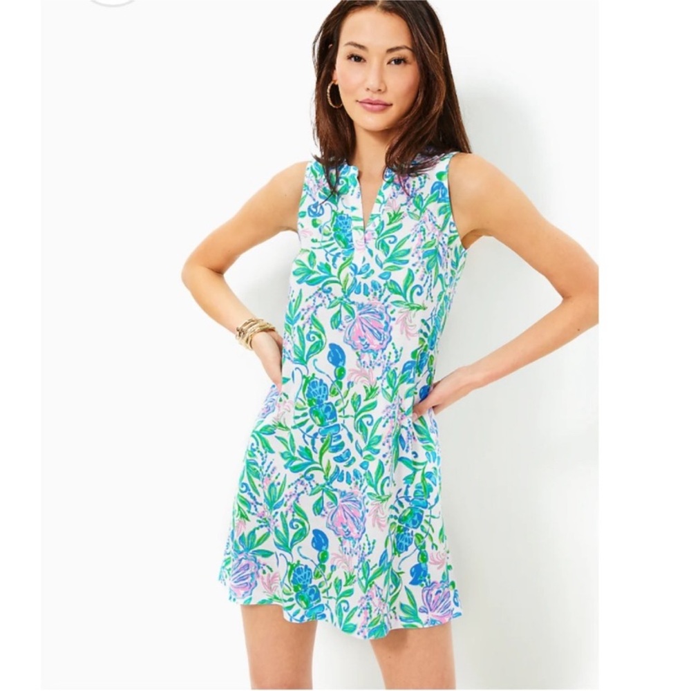LILLY PULITZER DEV
DRESS in RESORT WHITE JUST A PINCH XL